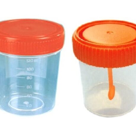 Sputum container with cap